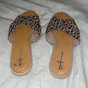 Cheetah sandals